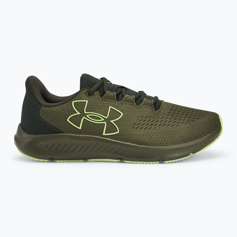 Buty do biegania męskie Under Armour Charged Pursuit 3 Big Logo marine od green/baroque green 2