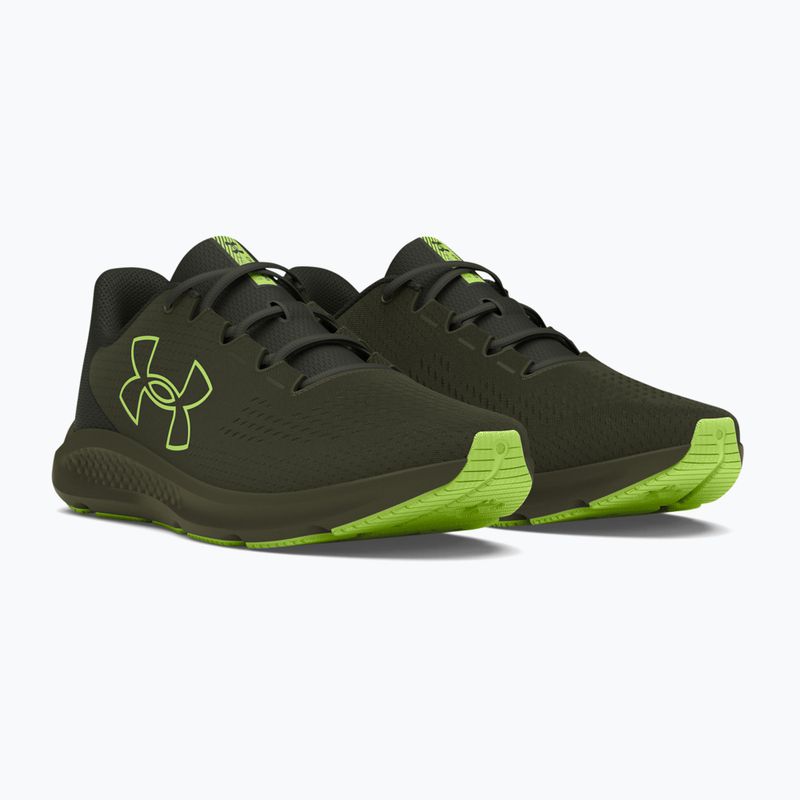 Buty do biegania męskie Under Armour Charged Pursuit 3 Big Logo marine od green/baroque green 8