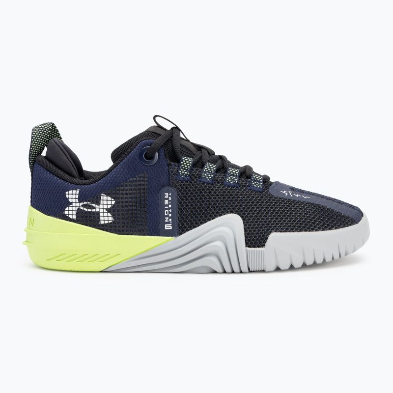 Buty treningowe męskie Under Armour TriBase Reign 6 midnight navy/morph green/white 2