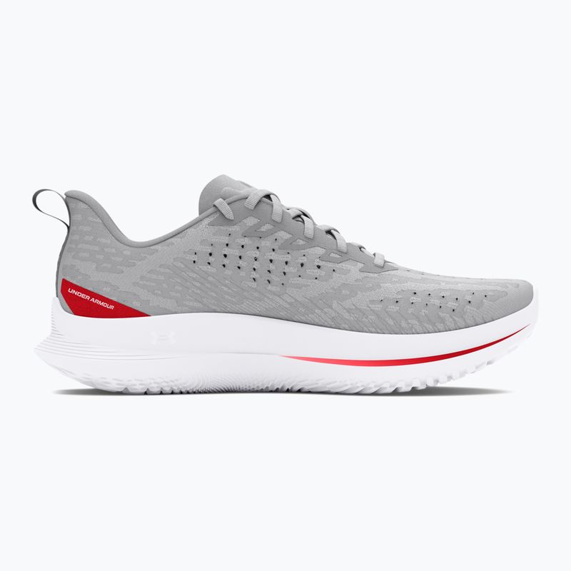 Buty do biegania męskie Under Armour Velociti 4 halo gray/racer red/white 3