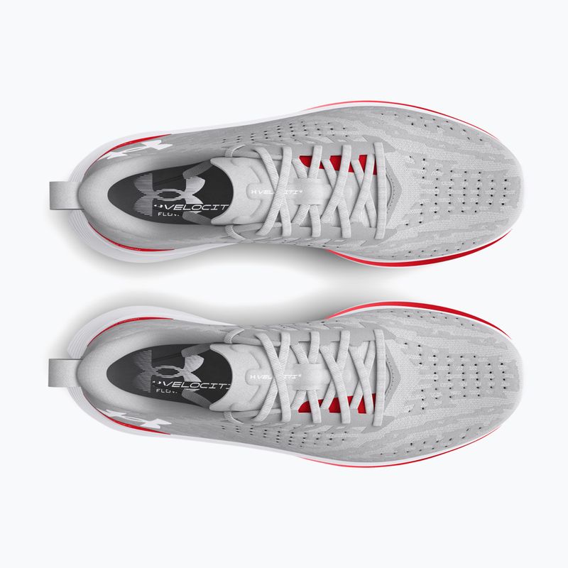 Buty do biegania męskie Under Armour Velociti 4 halo gray/racer red/white 4