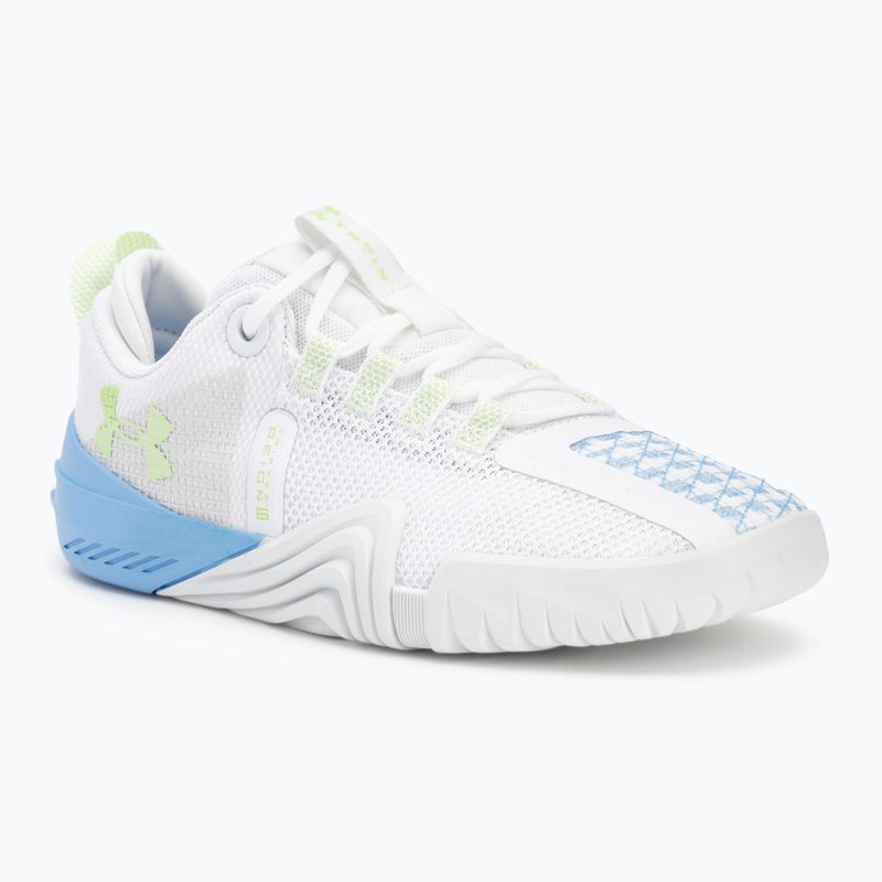 Buty treningowe damskie Under Armour TriBase Reign 6 white/horizon blue/morph green