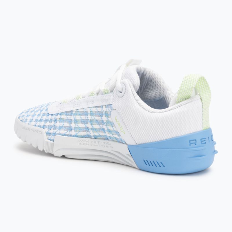 Buty treningowe damskie Under Armour TriBase Reign 6 white/horizon blue/morph green 3