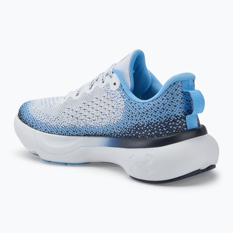 Buty do biegania męskie Under Armour Infinite white/midnight navy/white 3