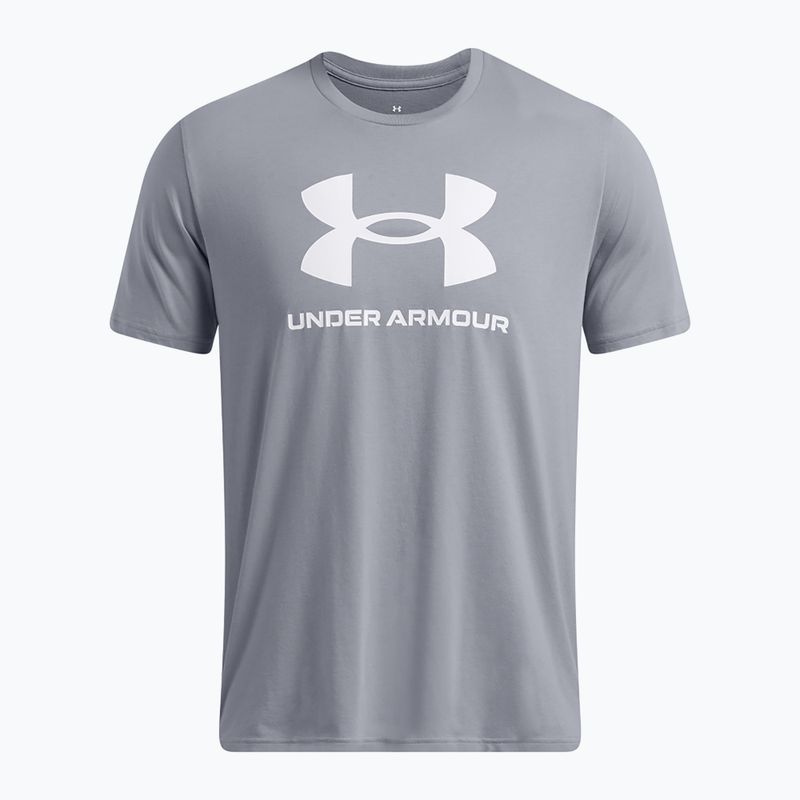 Koszulka męska Under Armour Sportstyle Logo Update steel/white