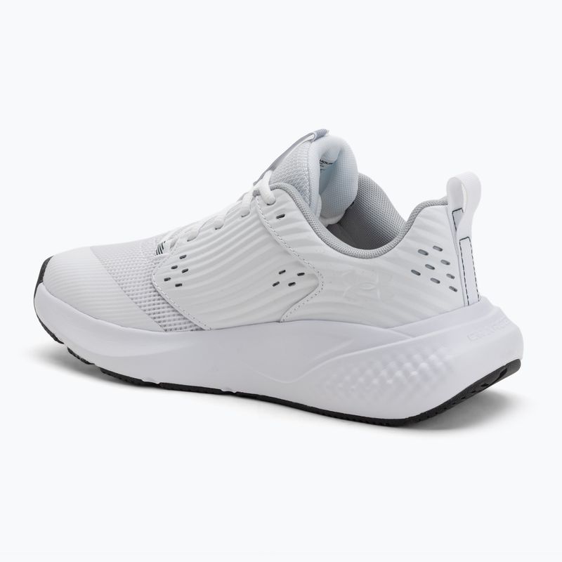 Buty treningowe męskie Under Armour Commit 4 white/mod gray/forest green 3