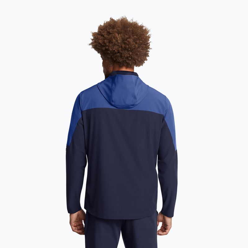 Kurtka treningowa męska Under Armour Vanish Woven Utility midnight navy/tech blue/reflective 2