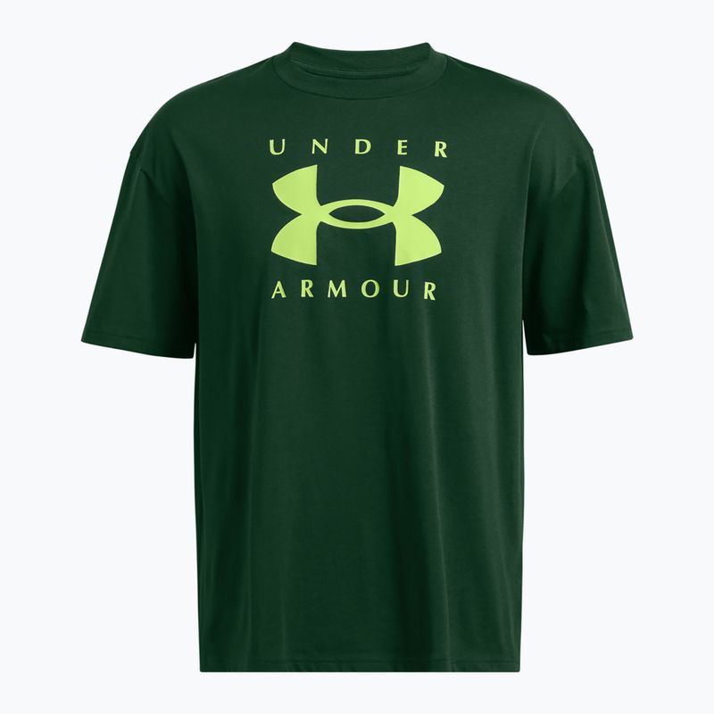Koszulka męska Under Armour HW OS Branded forest green/morph green 3