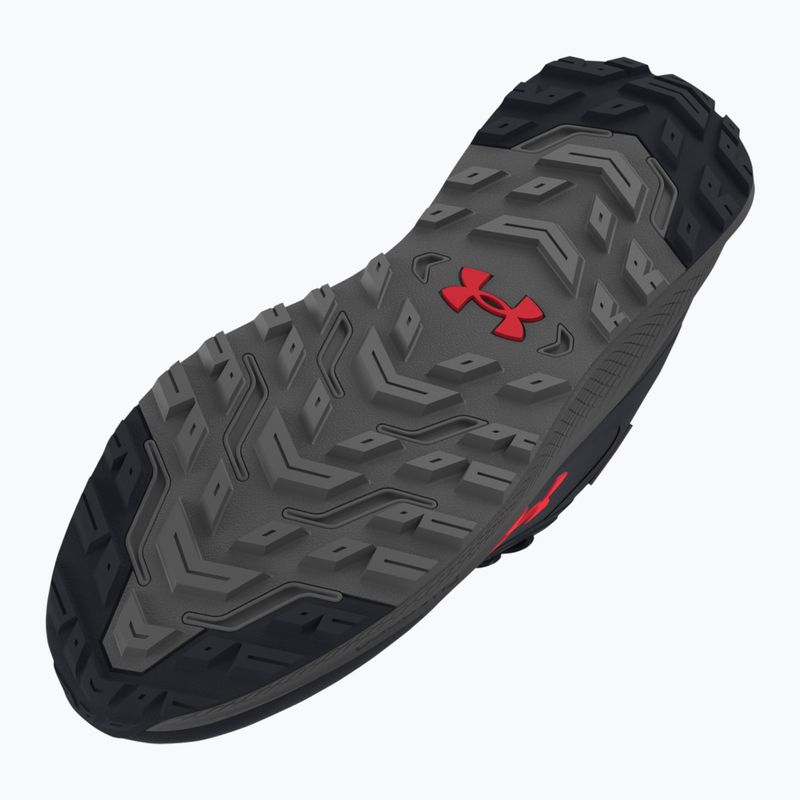 Buty do biegania męskie Under Armour Charged Bandit Trail 3 black/black/racer red 4