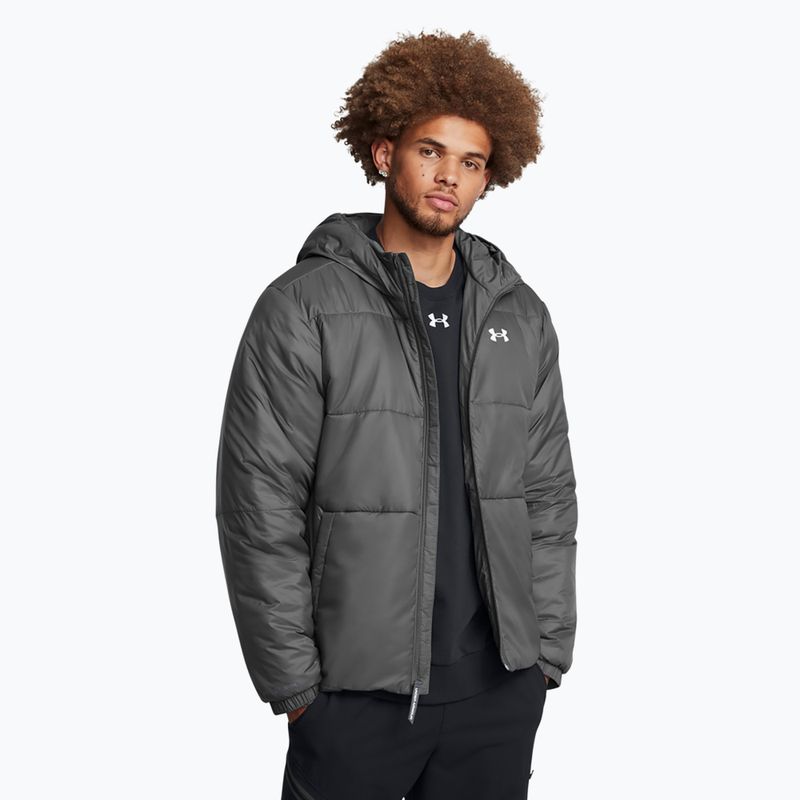 Kurtka męska Under Armour Insulated LW castlerock/white