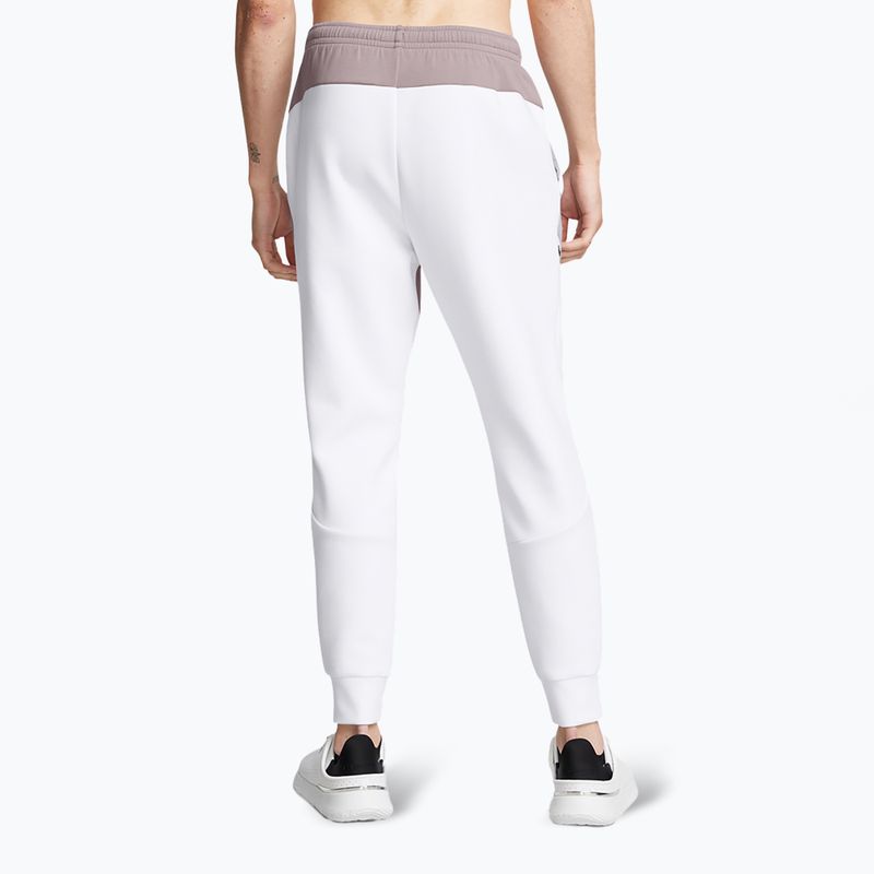 Spodnie męskie Under Armour Unstoppable Fleece tetra gray/white/black 3