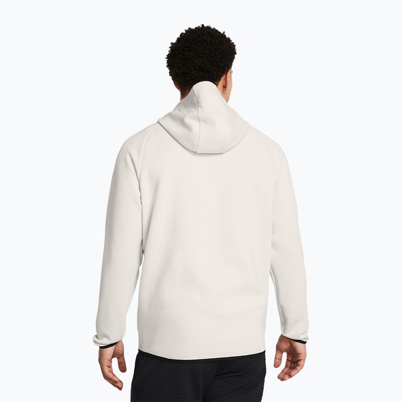 Bluza męska Under Armour Unstoppable Fleece Full Zip HD summit white/black 3