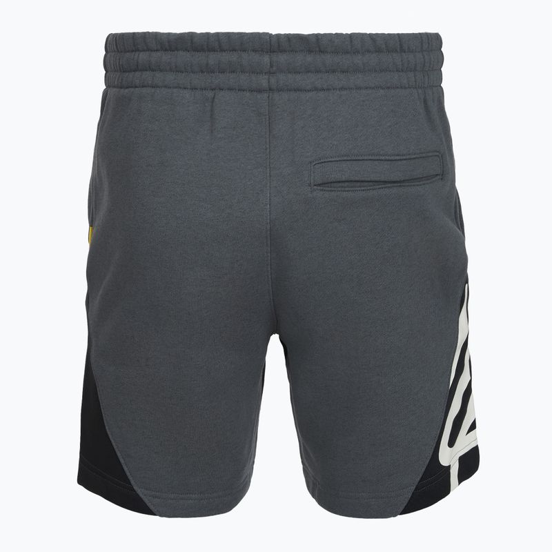 Spodenki męskie Under Armour Curry Splash Fleece Short castlerock full heather/black/white clay 2