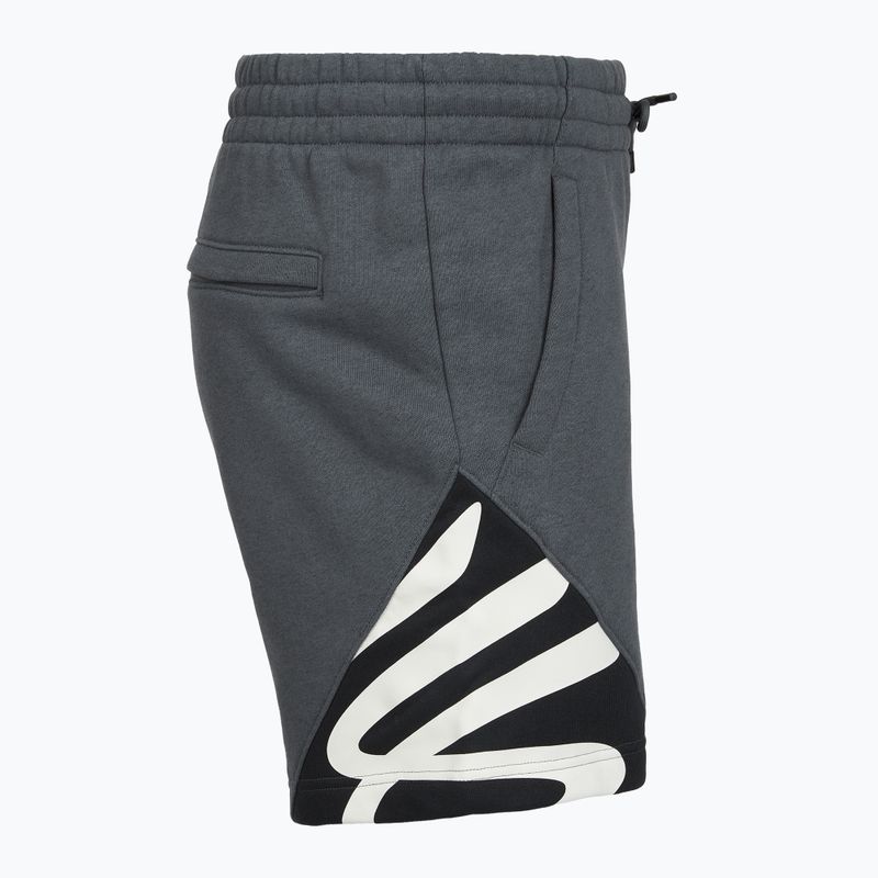 Spodenki męskie Under Armour Curry Splash Fleece Short castlerock full heather/black/white clay 3