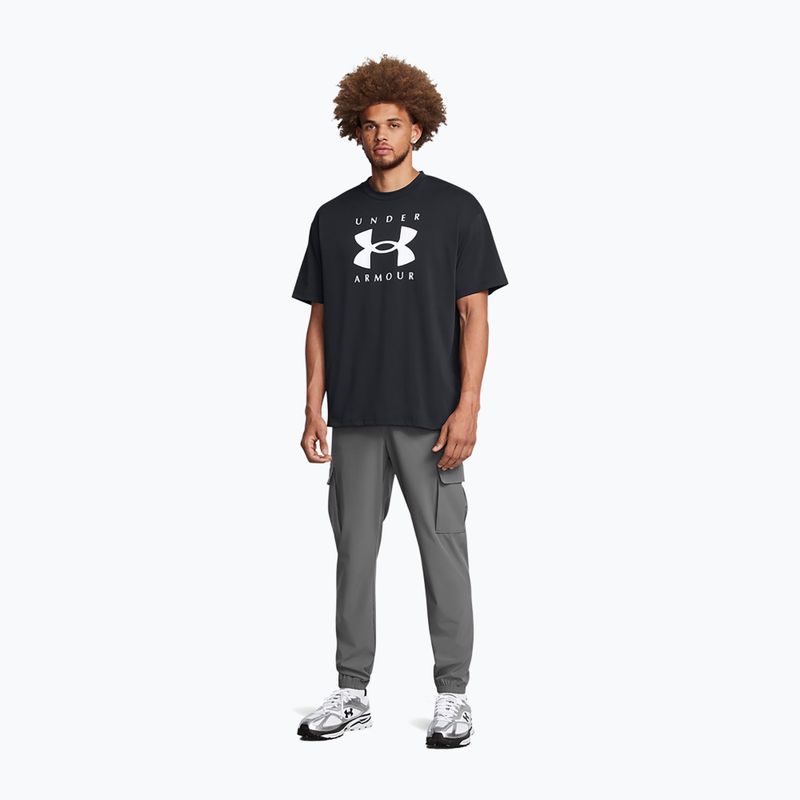 Spodnie treningowe męskie Under Armour Vibe Woven Cargo castlerock/black 2