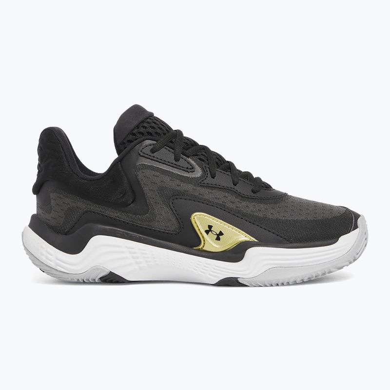 Buty do koszykówki Under Armour Spawn 7 black/metallic gold/black 8