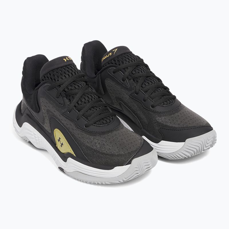 Buty do koszykówki Under Armour Spawn 7 black/metallic gold/black 10