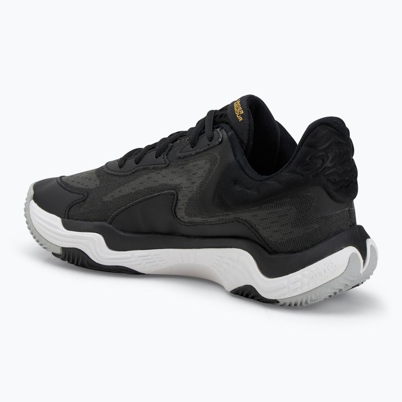 Buty do koszykówki Under Armour Spawn 7 black/metallic gold/black 3