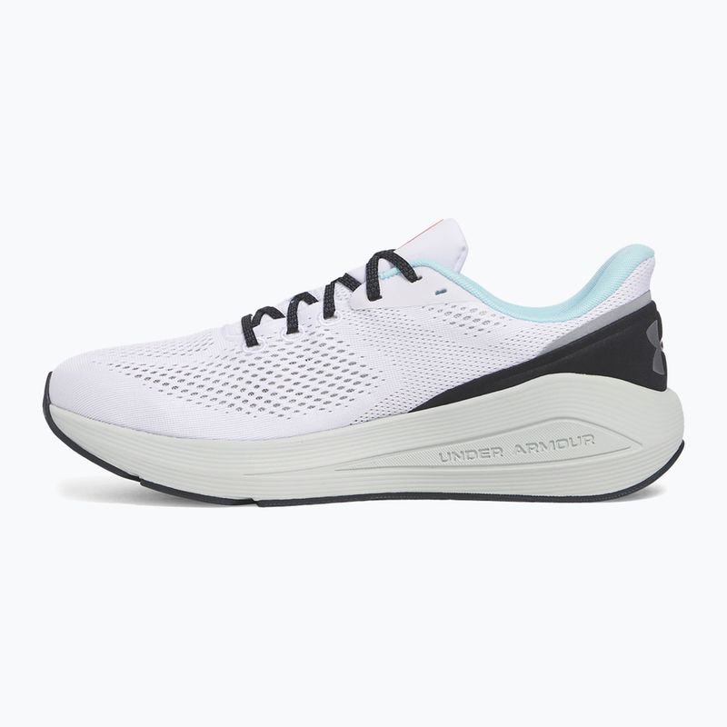 Buty do biegania męskie Under Armour Sonic 7 white/hydro green/metallic silver 2