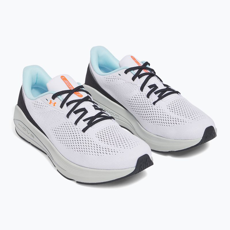 Buty do biegania męskie Under Armour Sonic 7 white/hydro green/metallic silver 3