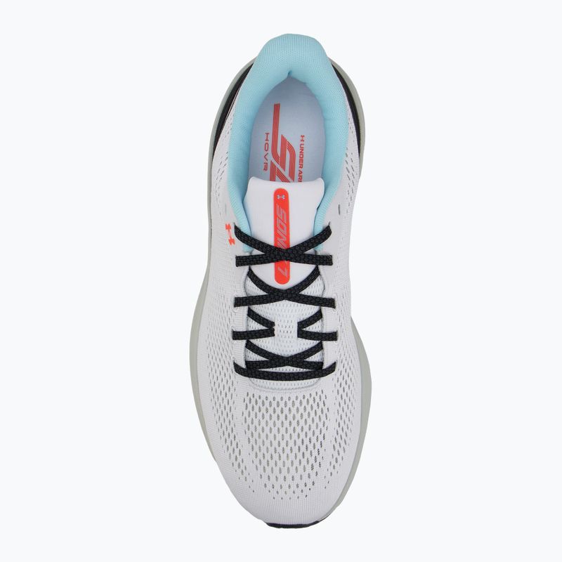 Buty do biegania męskie Under Armour Sonic 7 white/hydro green/metallic silver 5