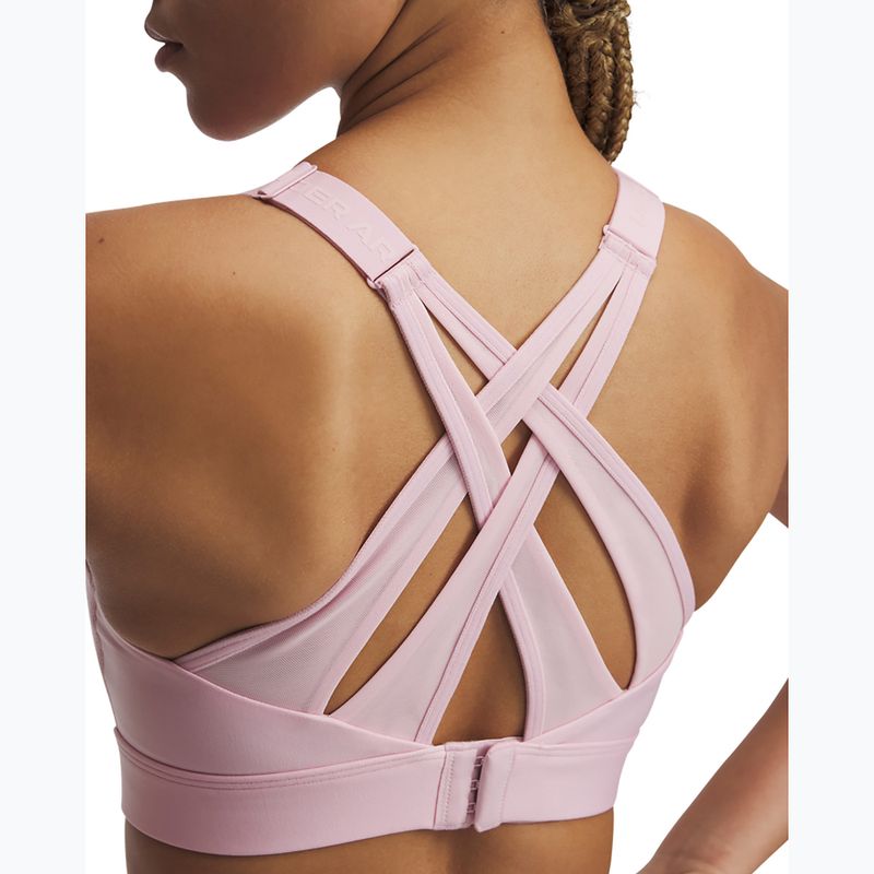 Biustonosz treningowy Under Armour Infinity High Strappy prime pink/prime pink 3