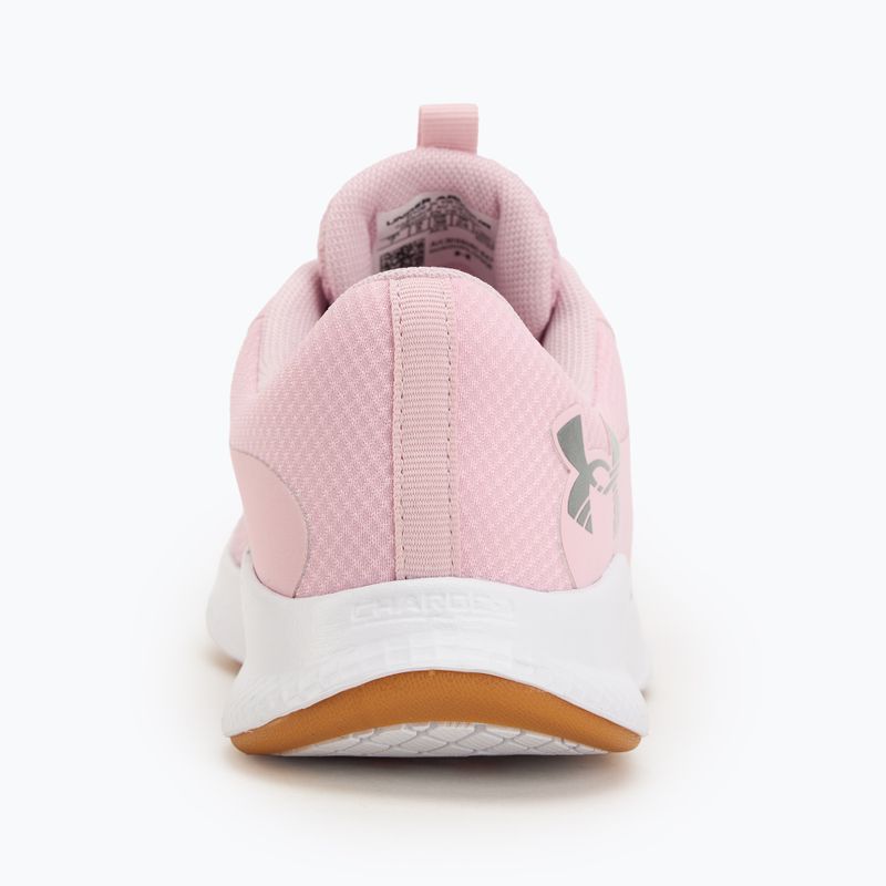 Buty treningowe damskie Under Armour W Charged Aurora 2 prime pink/white/metallic silver 6