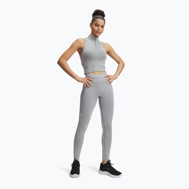 Legginsy treningowe damskie Under Armour Vanish Seamless Washed Ankle black/white 2