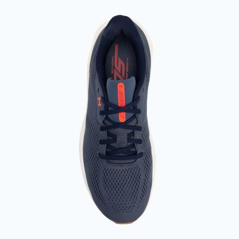 Buty do biegania męskie Under Armour Sonic 7 downpour gray/white quartz/midnight navy 5