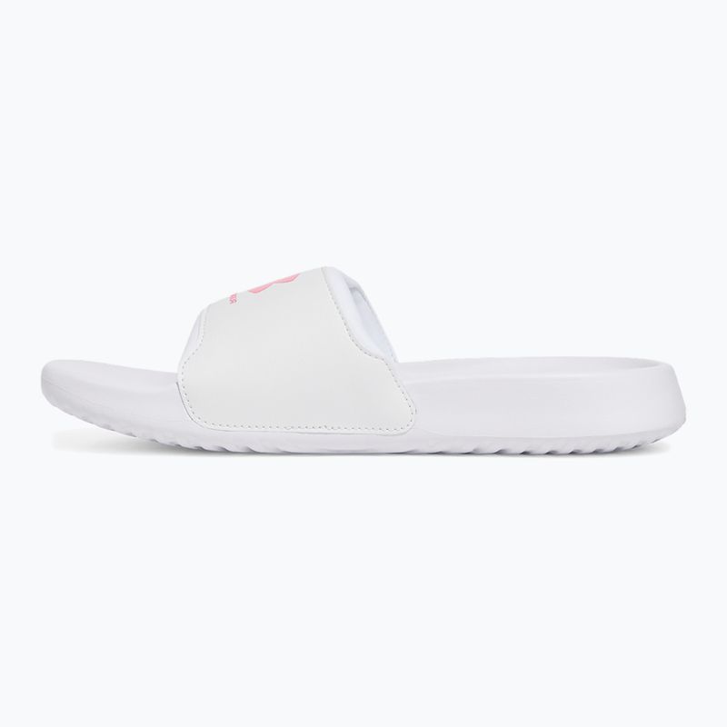 Klapki damskie Under Armour Ignite Select white/white/super pink 3