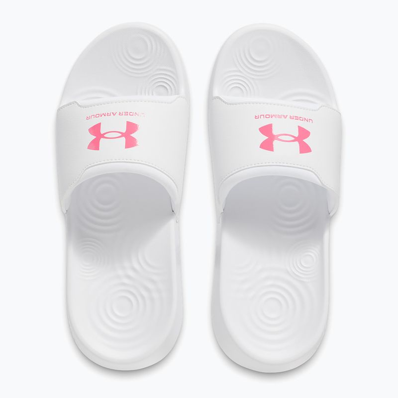 Klapki damskie Under Armour Ignite Select white/white/super pink 4