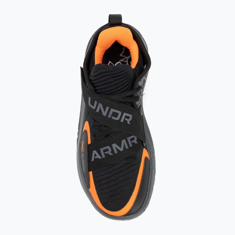 Buty do koszykówki Under Armour Flow Futr X 4 UAA black/castlerock/blaze orange 5