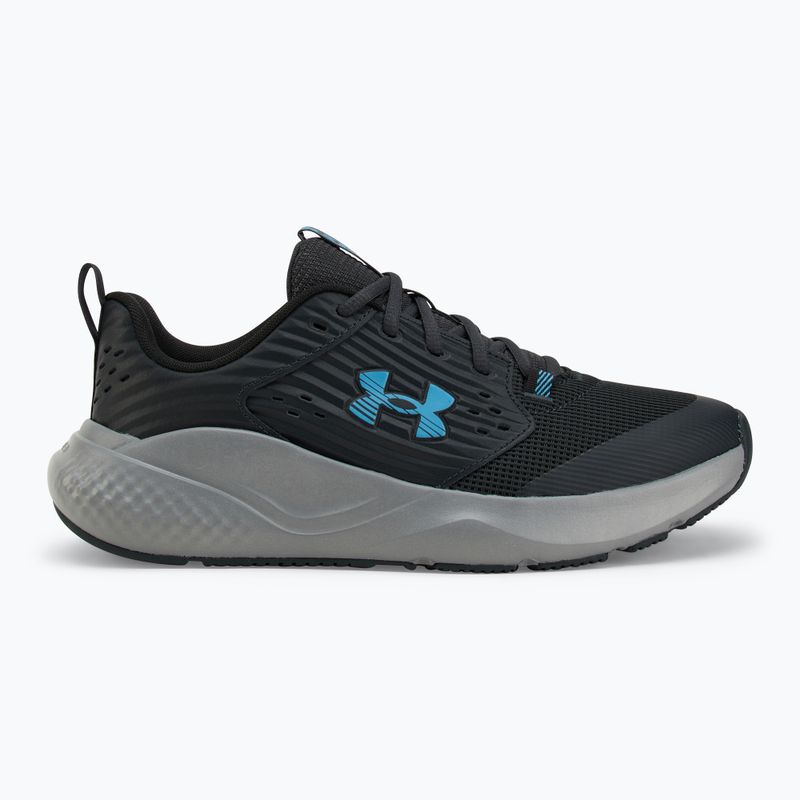 Buty treningowe męskie Under Armour Commit 4 anthracite/steel/ether blue 2