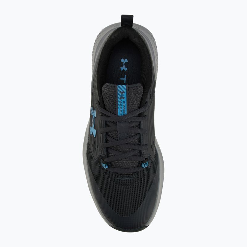 Buty treningowe męskie Under Armour Commit 4 anthracite/steel/ether blue 5
