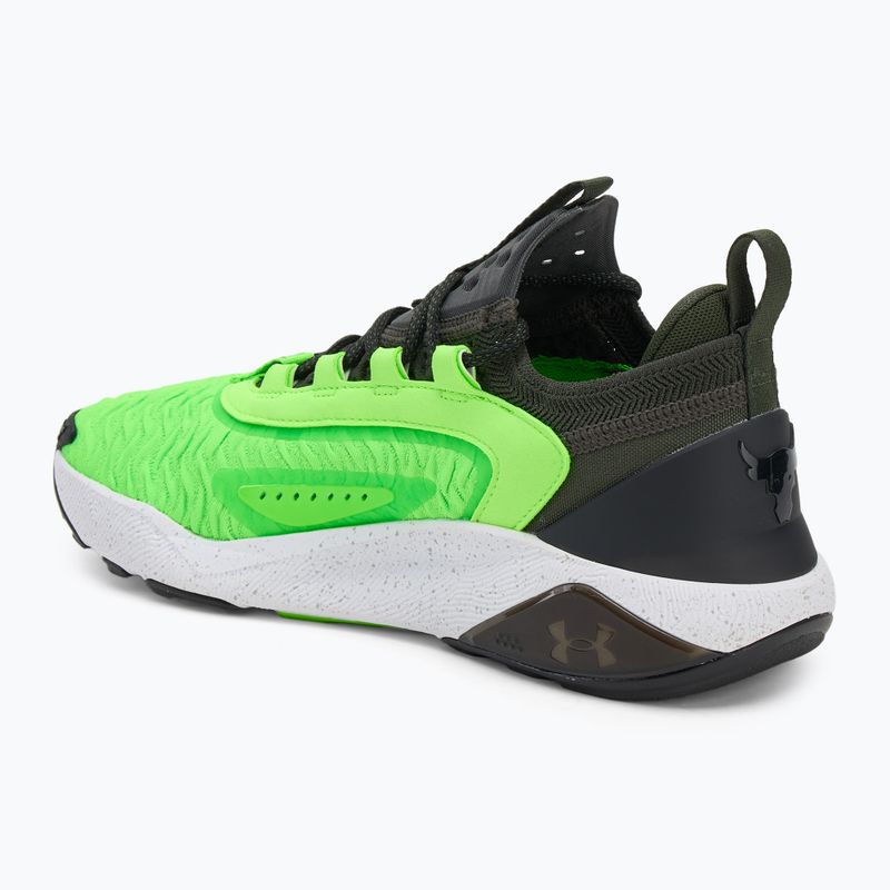 Buty treningowe męskie Under Armour Project Rock 7 baroque green/hyper green/black 3