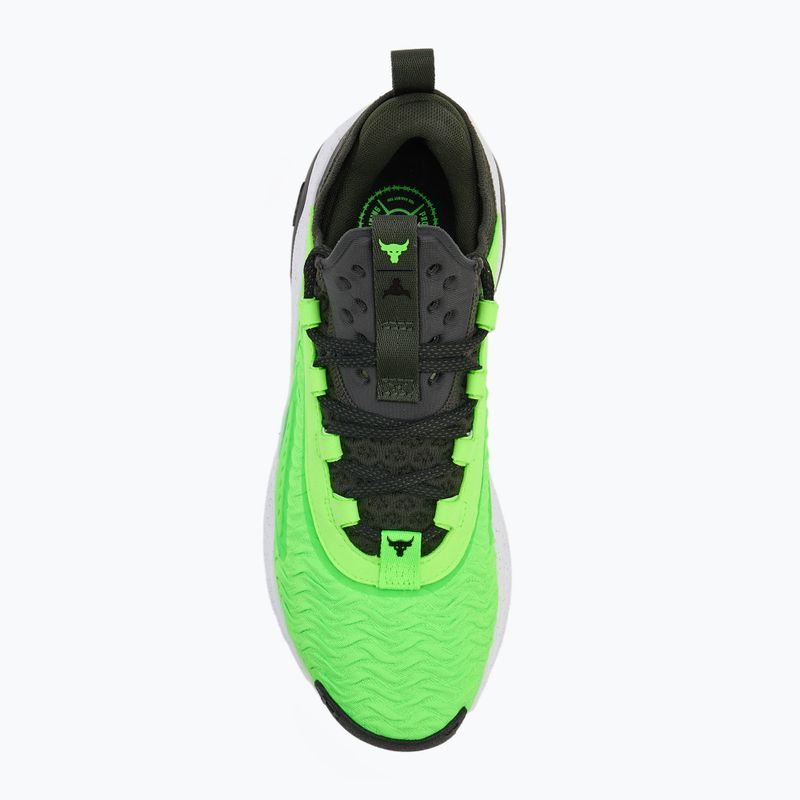 Buty treningowe męskie Under Armour Project Rock 7 baroque green/hyper green/black 5