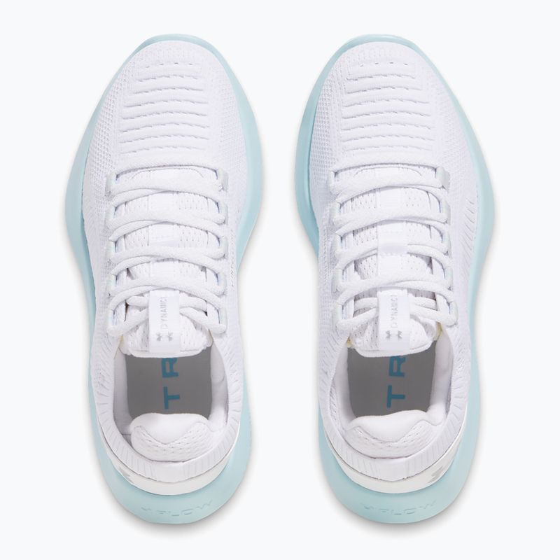 Buty treningowe damskie Under Armour Dynamic 2 white/stream/metallic silver 4