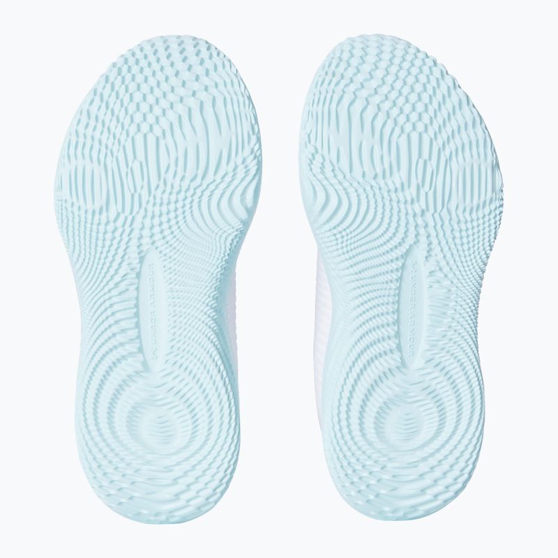 Buty treningowe damskie Under Armour Dynamic 2 white/stream/metallic silver 5