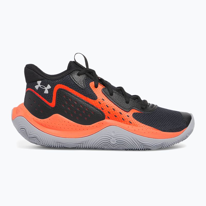 Buty koszykarskie dziecięce Under Armour Grade School Jet '23 black/ares red/mod gray 8