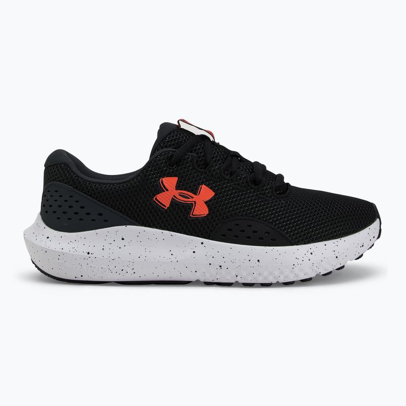 Buty do biegania męskie Under Armour Charged Surge 4 black/anthracite/ares red 2