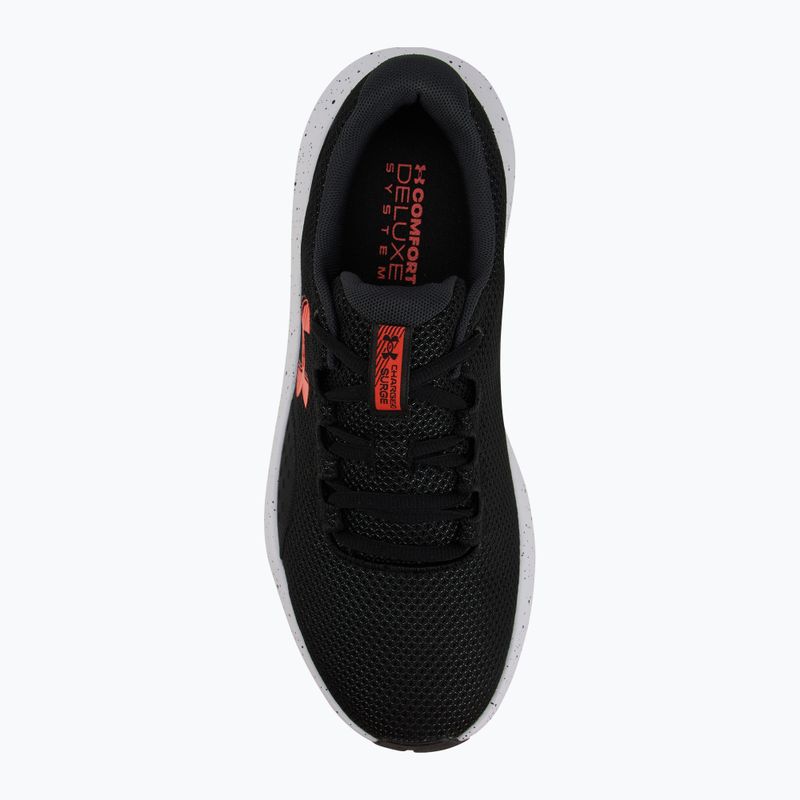 Buty do biegania męskie Under Armour Charged Surge 4 black/anthracite/ares red 5