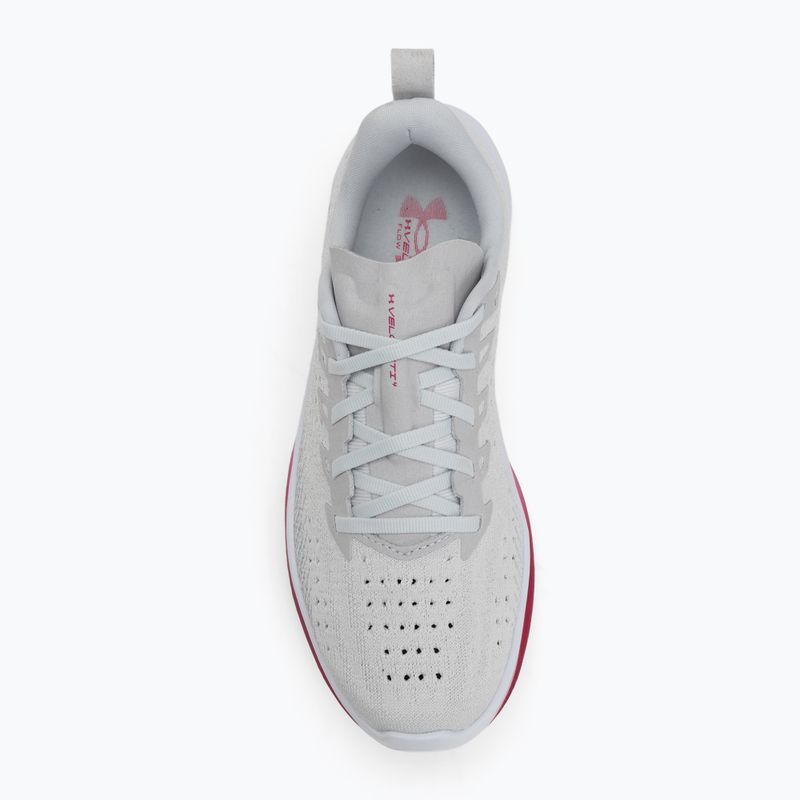 Buty do biegania damskie Under Armour Velociti 4 SE halo gray/mod gray/shaded fuchsia 5