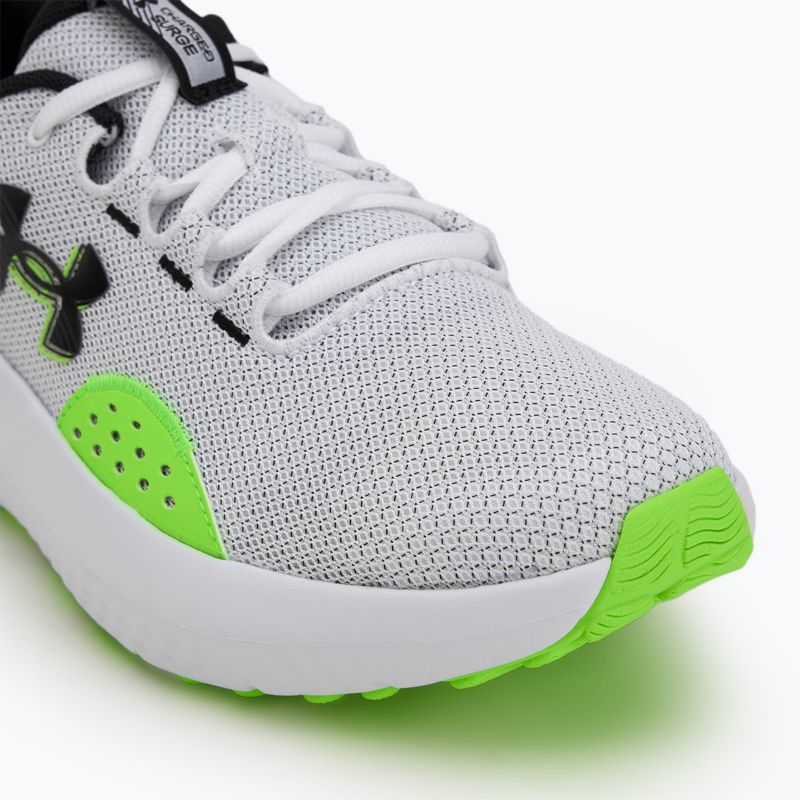Buty do biegania męskie Under Armour Charged Surge 4 white/hyper green/black 7