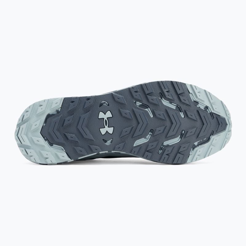 Buty do biegania męskie Under Armour Charged Bandit Trail 3 downpour gray/harbor blue/hyper green 4