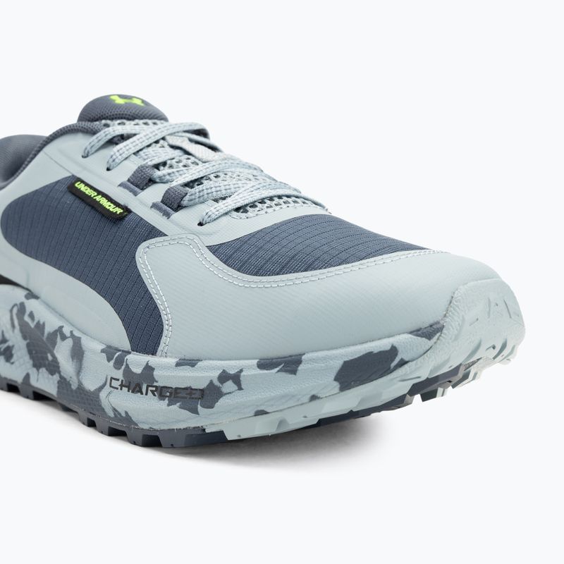 Buty do biegania męskie Under Armour Charged Bandit Trail 3 downpour gray/harbor blue/hyper green 7