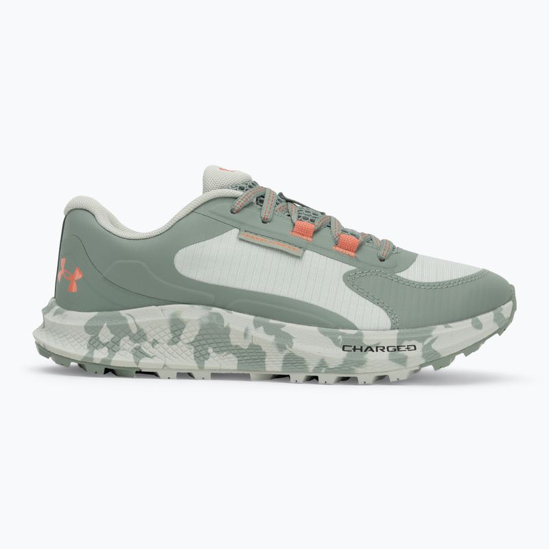 Buty do biegania damskie Under Armour Charged Bandit Trail 3 hydro green/silica green/blush orange 2