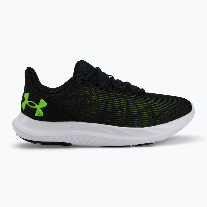 Buty do biegania męskie Under Armour Charged Speed Swift black/black/hyper green 2