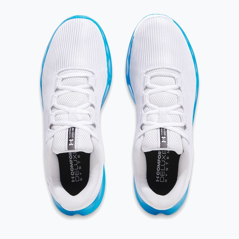 Buty do biegania męskie Under Armour Charged Speed Swift white/electric blue/black 3