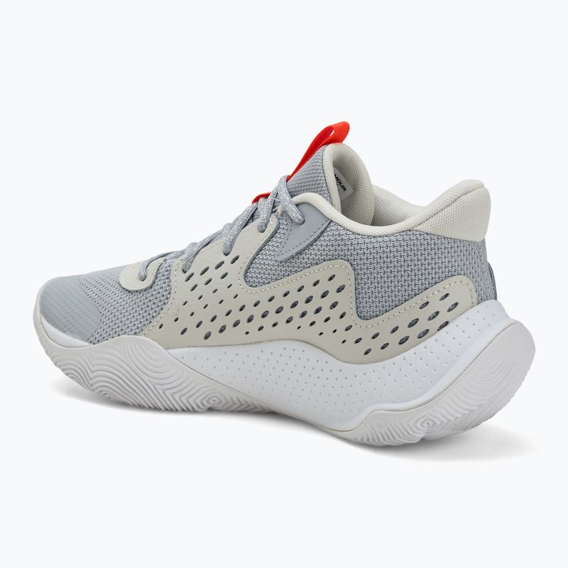 Buty do koszykówki Under Armour Jet' 23 mod gray/ares red/white 3