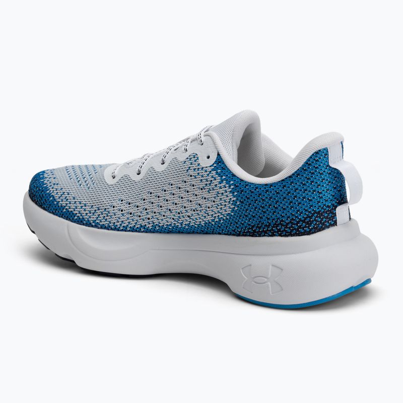 Buty do biegania męskie Under Armour Infinite white/electric blue/white 3